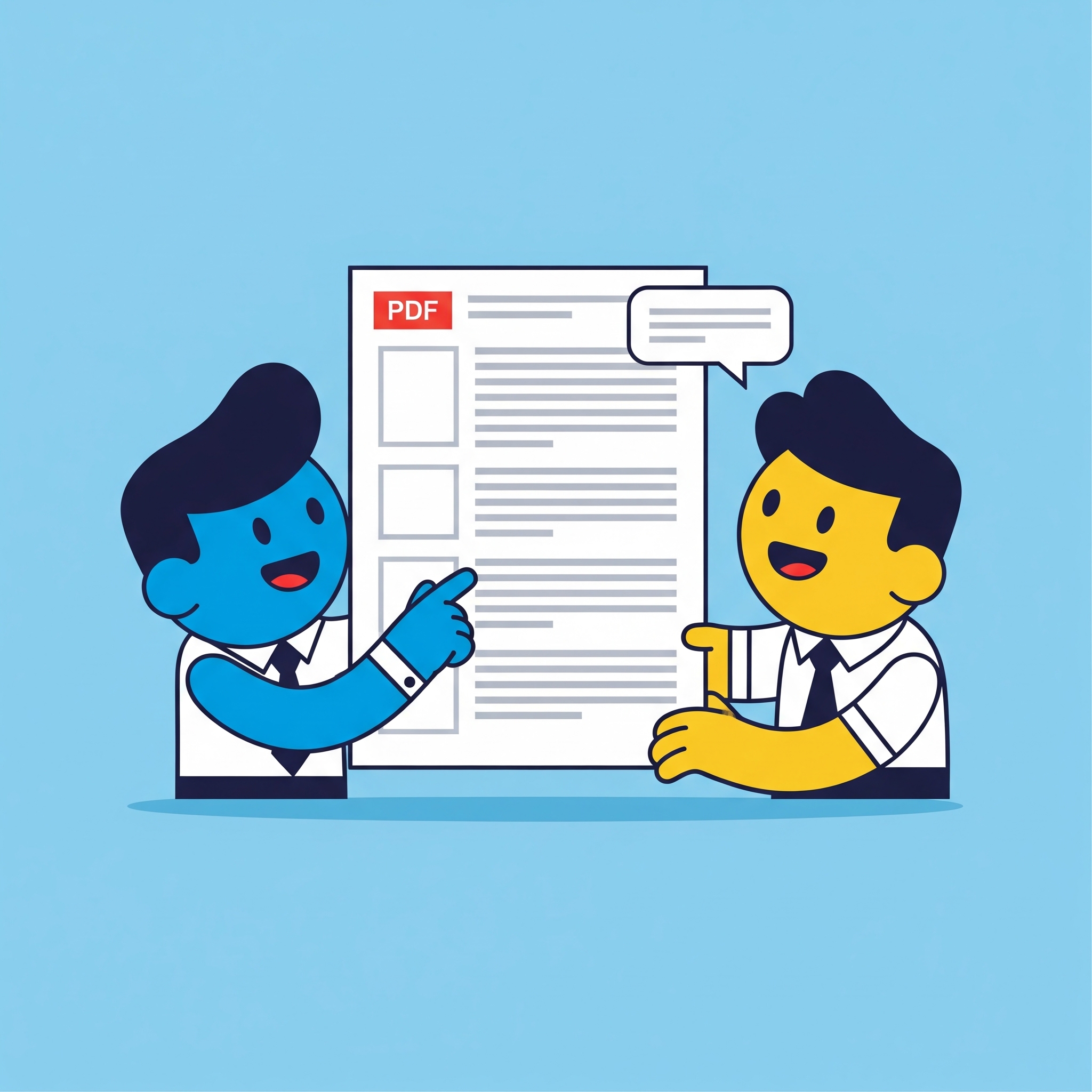 Estudiantes colaborando con un PDF limpio y profesional