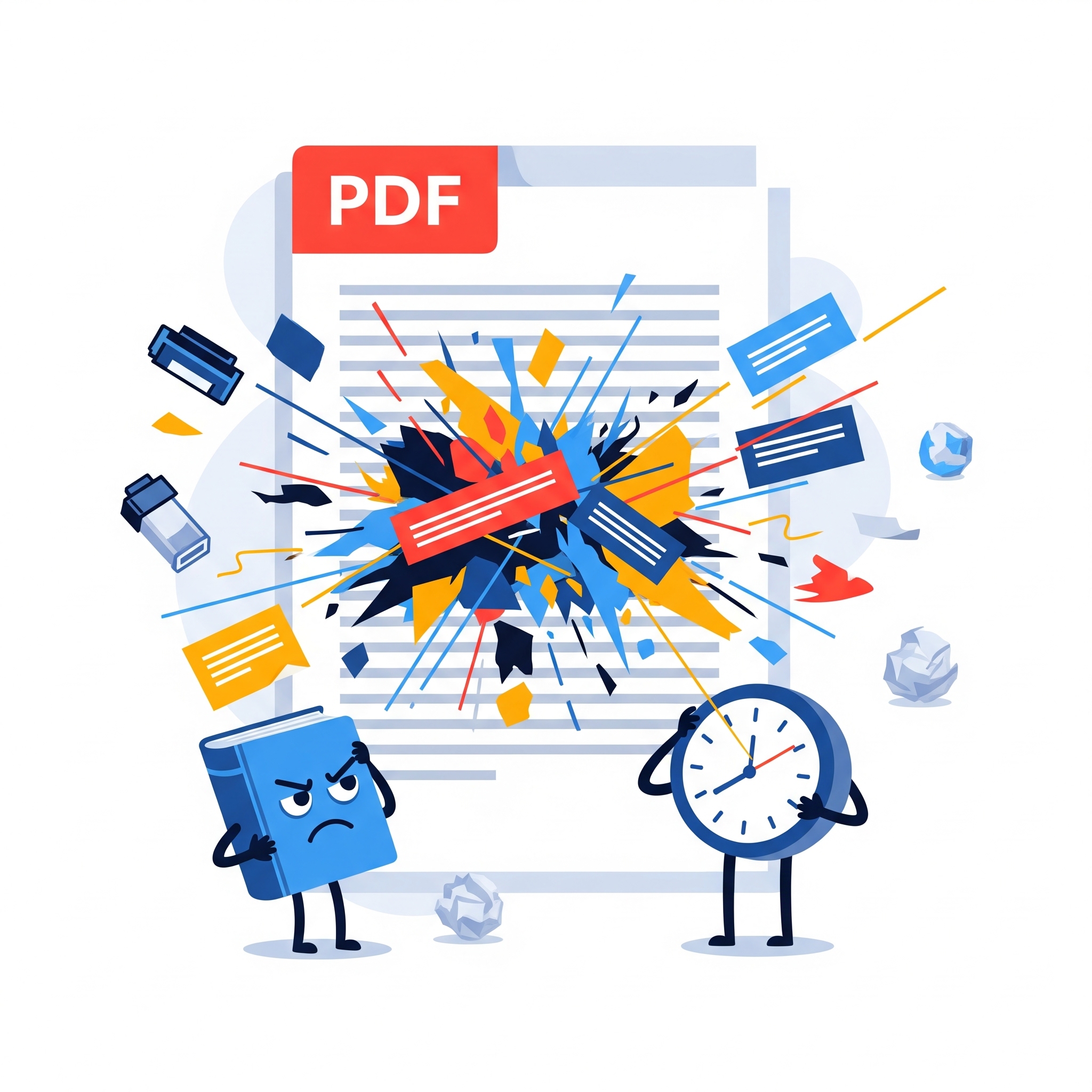 Ilustración del impacto negativo de los anuncios en PDFs