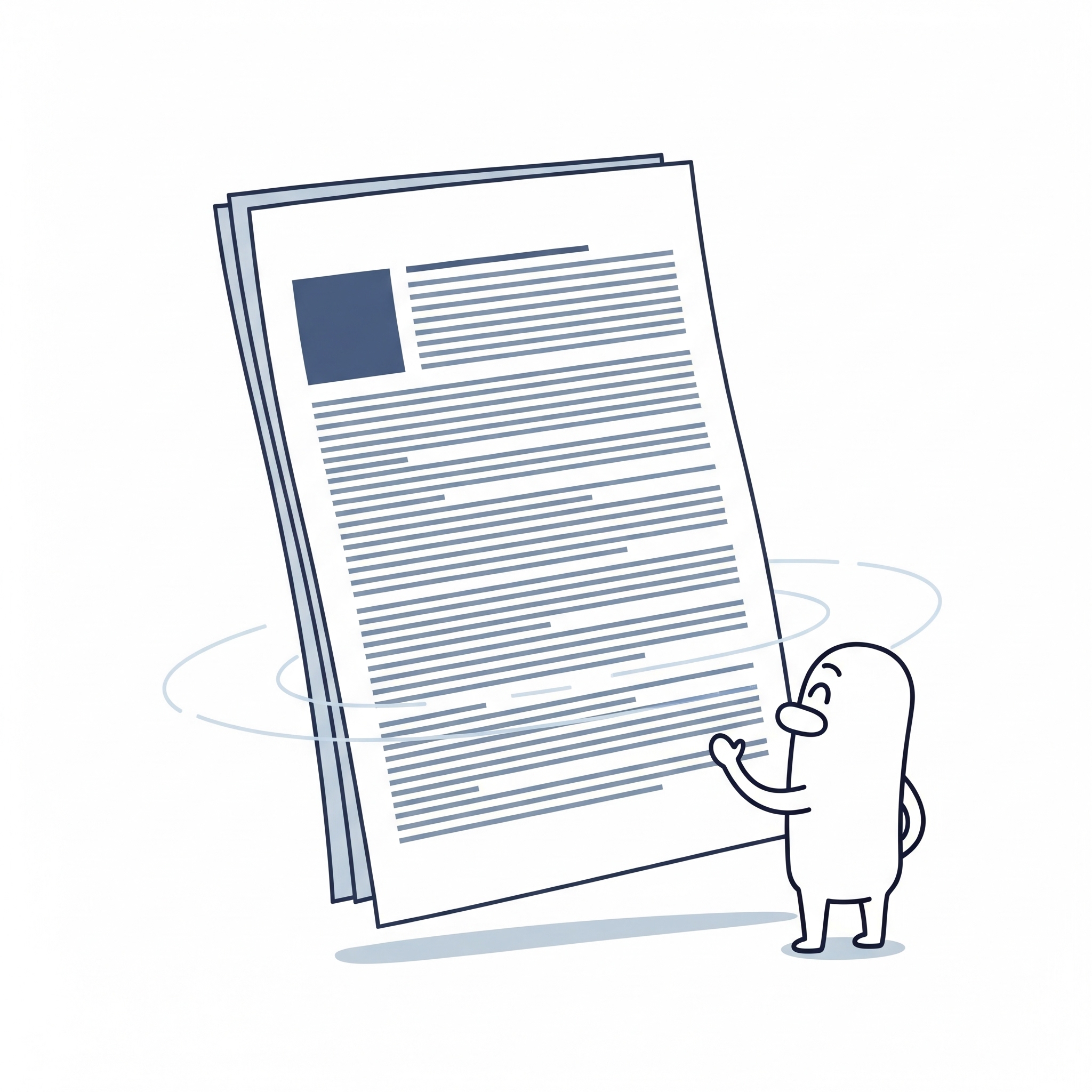 Texto claro y legible en un PDF sin distracciones